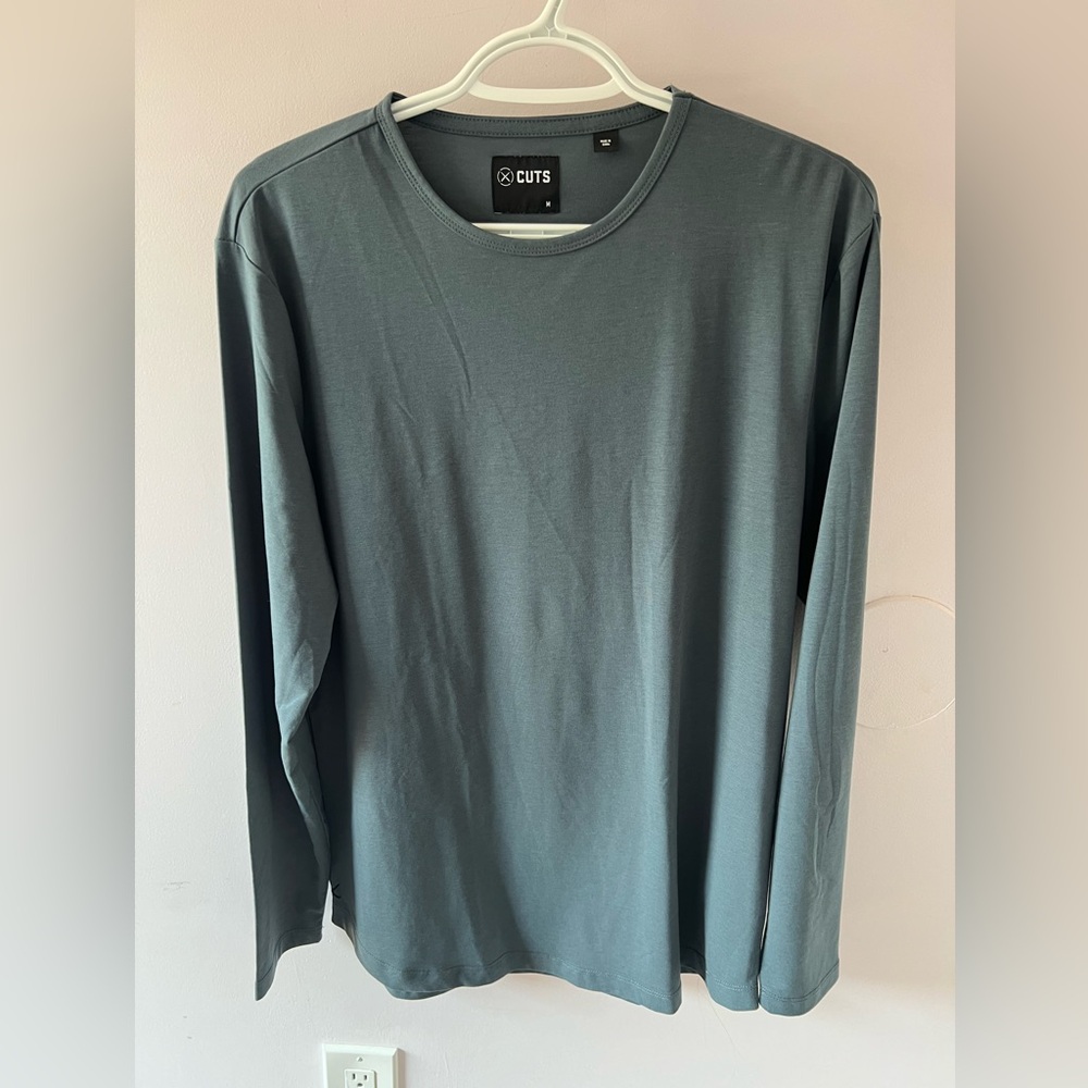 CUTS AO Long Sleever Curve Hem - Petrol